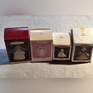 HALLMARK KEEPSAKE ORNAMENTS BARBIE COLLECTOR'S SERIES SET of 4 Vintage